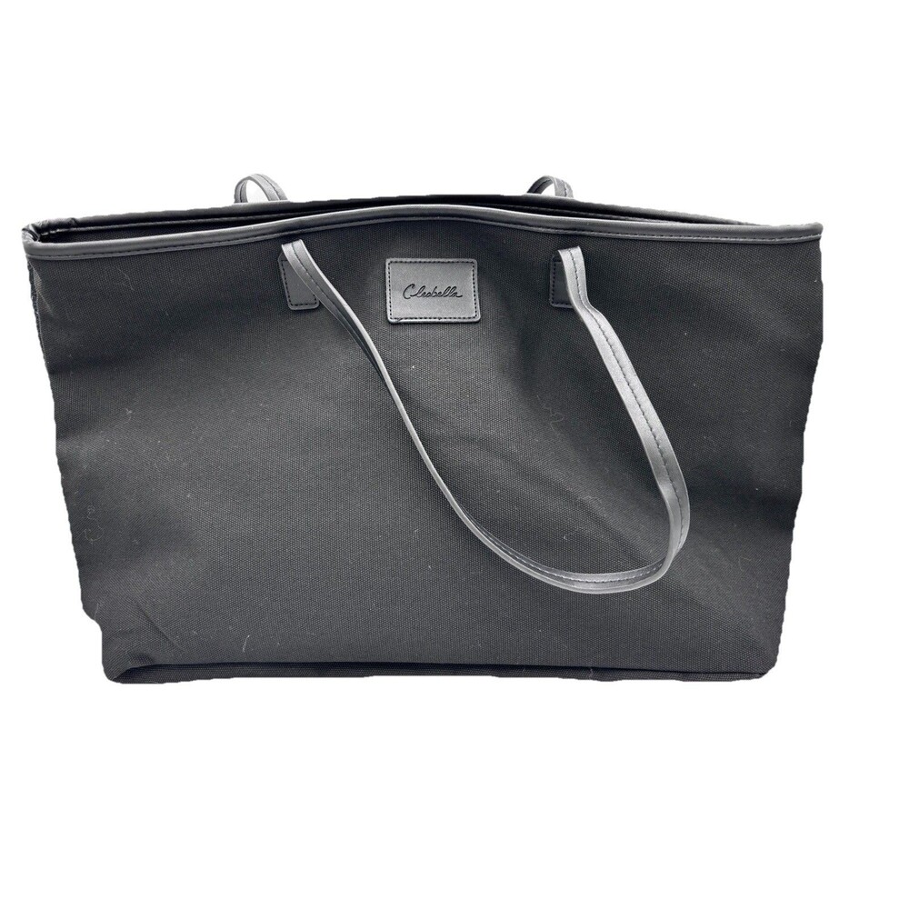 CLEOBELLA Tote Bag Black Canvas - Large NEW